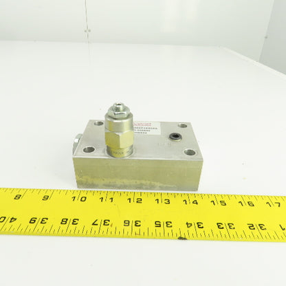 Vickers 1PAAG95P10G20S IH10532 Hydraulic Valve Block W/1DR2P20S Cartridge Valve