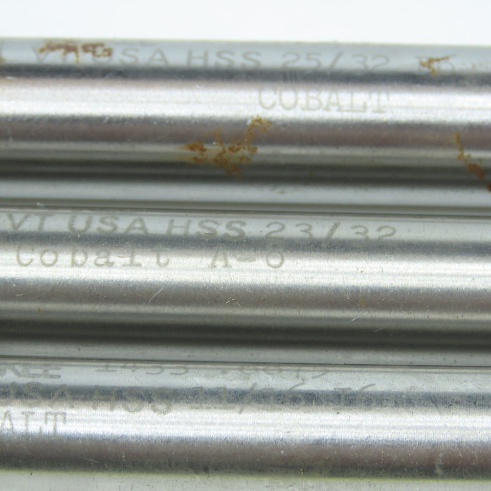 Yankee 21/32", 11/16", 23/32" Chucking Reamer 8 Flute Lot of 3