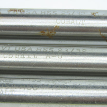 Yankee 21/32", 11/16", 23/32" Chucking Reamer 8 Flute Lot of 3
