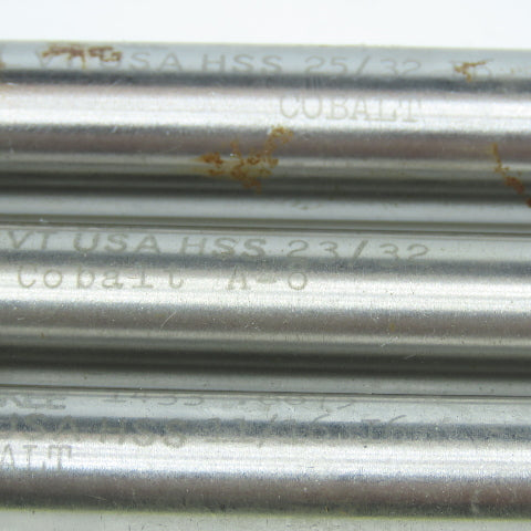 Yankee 21/32", 11/16", 23/32" Chucking Reamer 8 Flute Lot of 3