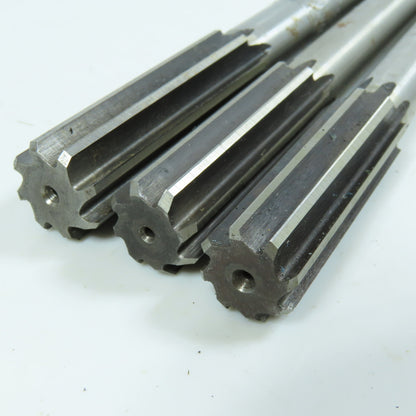 Yankee 21/32", 11/16", 23/32" Chucking Reamer 8 Flute Lot of 3
