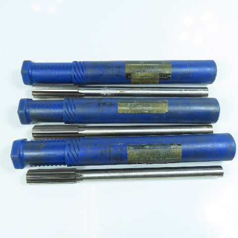 Yankee 21/32", 11/16", 23/32" Chucking Reamer 8 Flute Lot of 3