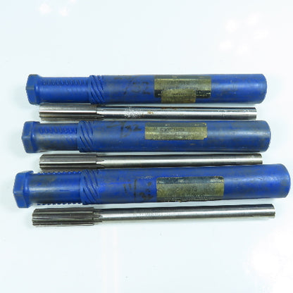 Yankee 21/32", 11/16", 23/32" Chucking Reamer 8 Flute Lot of 3