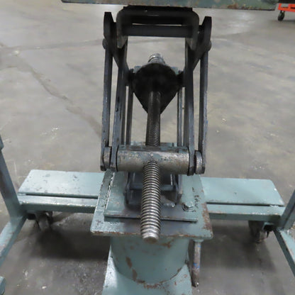1/4 Ton Manual Crank 4 Post Lift Table Fixture 10" Stroke 33" Tall 23" Minimum