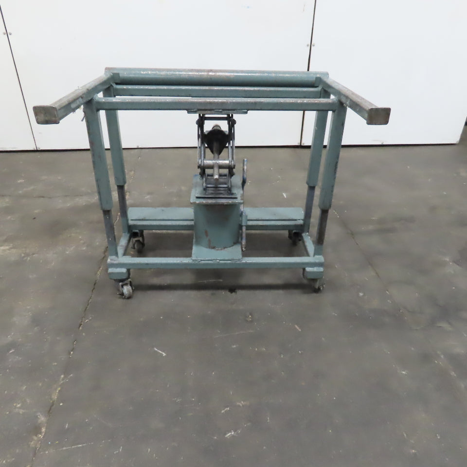 1/4 Ton Manual Crank 4 Post Lift Table Fixture 10" Stroke 33" Tall 23" Minimum