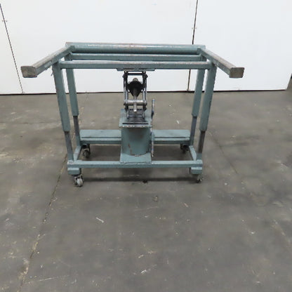 1/4 Ton Manual Crank 4 Post Lift Table Fixture 10" Stroke 33" Tall 23" Minimum