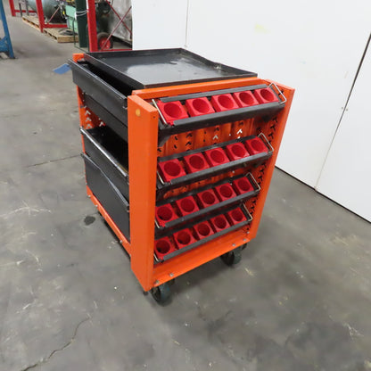 Susta ISO 50 Tapered Tooling Storage Mobile Cart 4 Drawer 20 Spot Holder