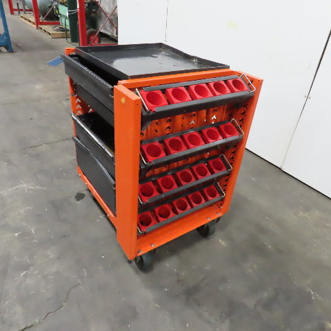 Susta ISO 50 Tapered Tooling Storage Mobile Cart 4 Drawer 20 Spot Holder