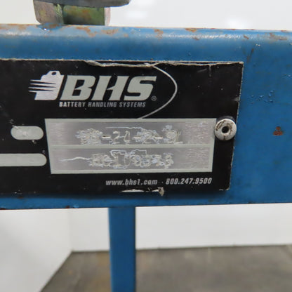 BHS BS-24-2-SL Forklift Battery Charger Roller Stand 48" x 40" W/ Charger Shelf