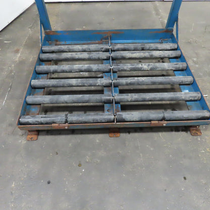 BHS BS-24-2-SL Forklift Battery Charger Roller Stand 48" x 40" W/ Charger Shelf
