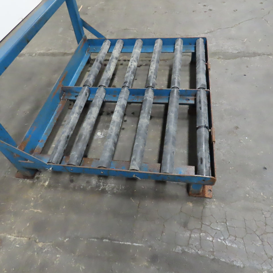 BHS BS-24-2-SL Forklift Battery Charger Roller Stand 48" x 40" W/ Charger Shelf