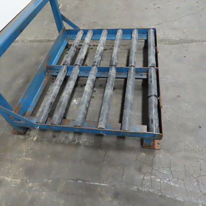 BHS BS-24-2-SL Forklift Battery Charger Roller Stand 48" x 40" W/ Charger Shelf