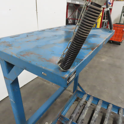 BHS BS-24-2-SL Forklift Battery Charger Roller Stand 48" x 40" W/ Charger Shelf