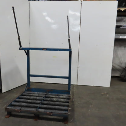 BHS BS-24-2-SL Forklift Battery Charger Roller Stand 48" x 40" W/ Charger Shelf