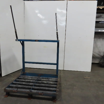 BHS BS-24-2-SL Forklift Battery Charger Roller Stand 48" x 40" W/ Charger Shelf