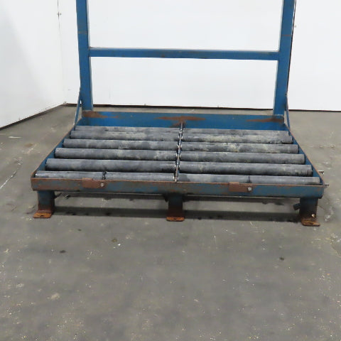 BHS BS-24-2-SL Forklift Battery Charger Roller Stand 48" x 40" W/ Charger Shelf