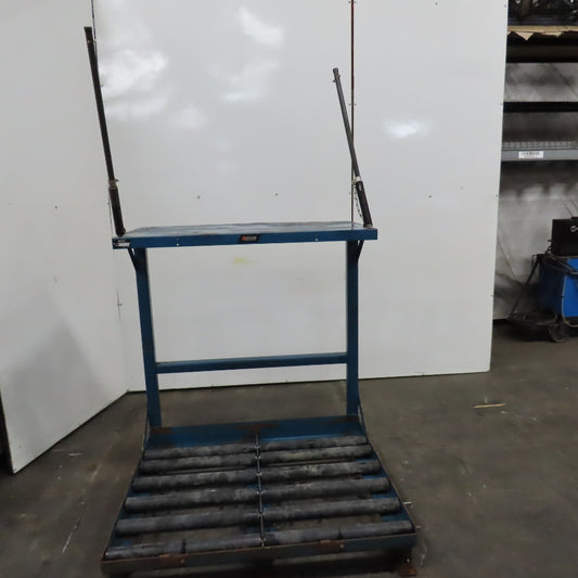 BHS BS-24-2-SL Forklift Battery Charger Roller Stand 48" x 40" W/ Charger Shelf