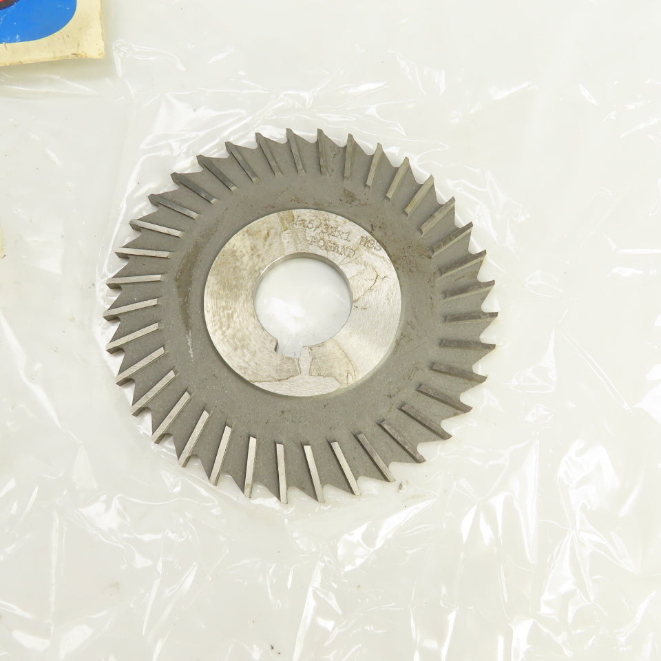 TMX 5-748-314 36 Tooth HSS Metal Slitting Saw Plain Tooth 4"OD x 5/32" 1" Arbor