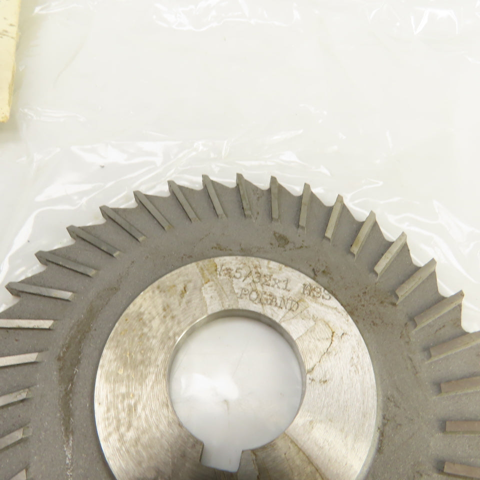 TMX 5-748-314 36 Tooth HSS Metal Slitting Saw Plain Tooth 4"OD x 5/32" 1" Arbor