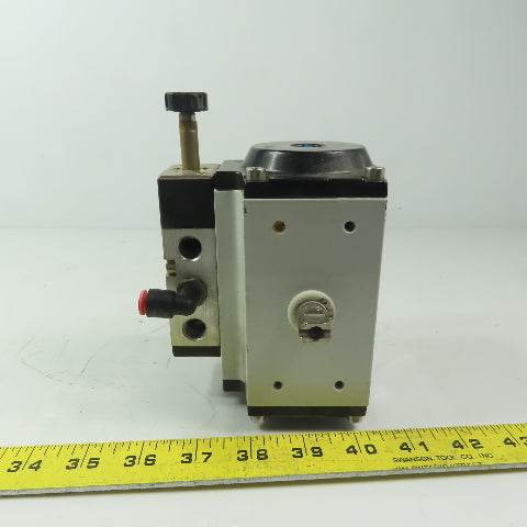 Pneumatic Actuator 90° Rotation 1/4" FNPTW/Direct Mount Solenoid Valve