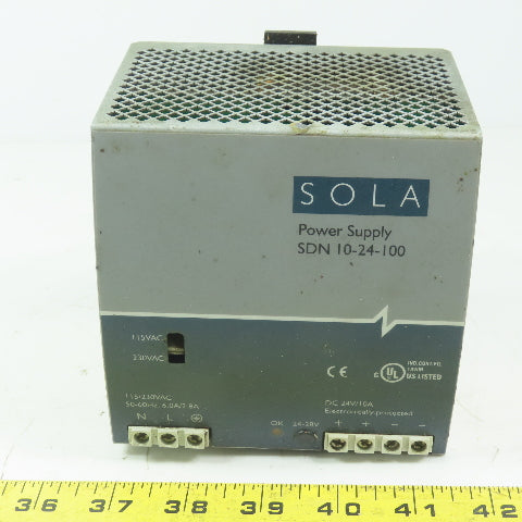 Sola 20-24-100 Power Supply 115/230V Input 24VDC 10A Output