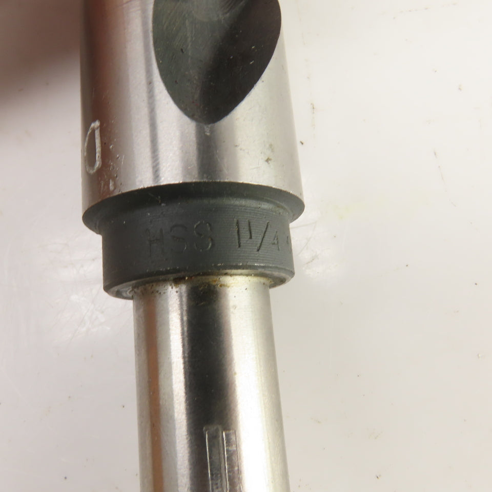 1-1/4" HSS High Speed Steel 2-Flute Drill Bit 135° 3/4" Shank 6-1/4" OAL