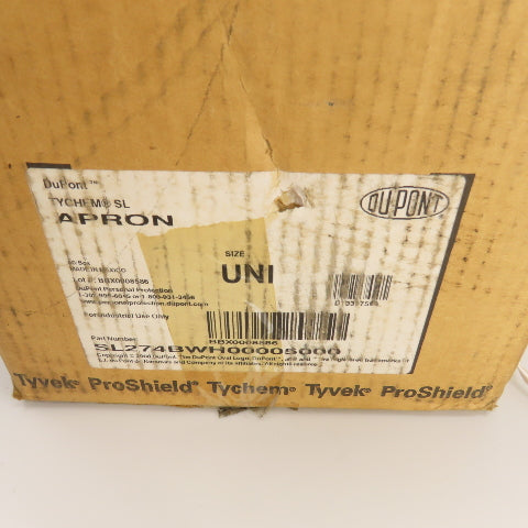 DuPont TYCHEM SL Universal Size White Chemical Protective Aprons Lot Of 30