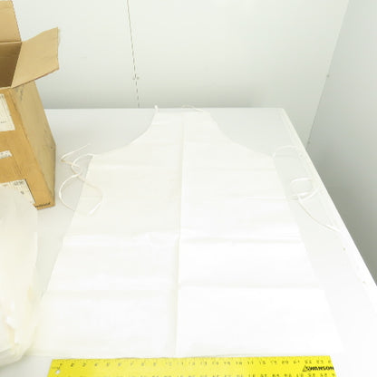 DuPont TYCHEM SL Universal Size White Chemical Protective Aprons Lot Of 30