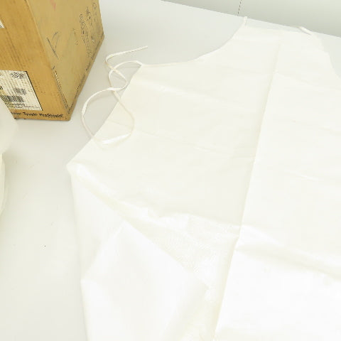 DuPont TYCHEM SL Universal Size White Chemical Protective Aprons Lot Of 30
