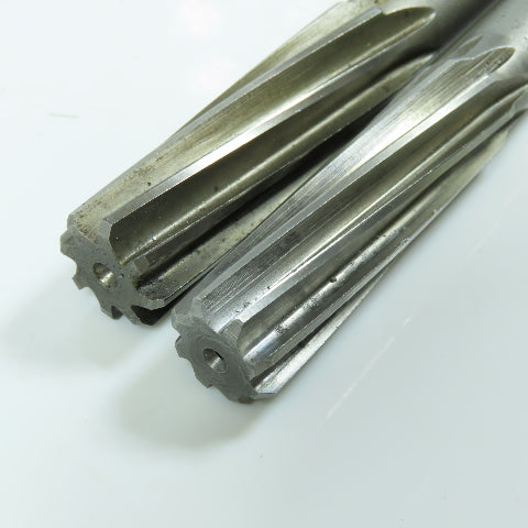 Cleveland 5/8", 11/16" Chucking Reamer Spiral 8 Flute Morse Taper #2 Shank Lot/2