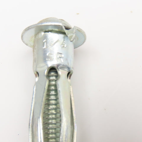 1/4" Hollow Wall Anchor Screw 2" Long Slotted Flat Head Drive Lot Of 50