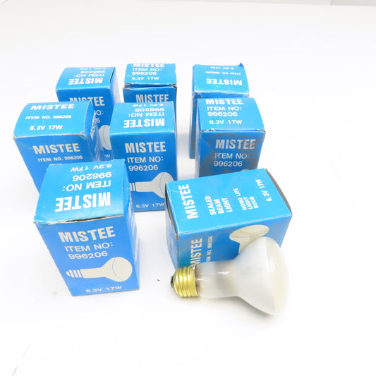 Mistee 996206 6.3V 17W R20 Industrial Sewing Machine Light Bulb Lot Of 8