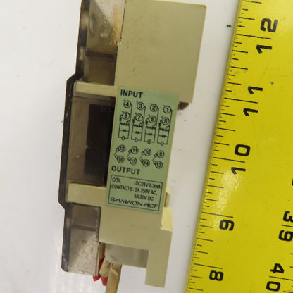 Samwon Act Input Output Relay Module I/O 24VDC Coil 250VAC
