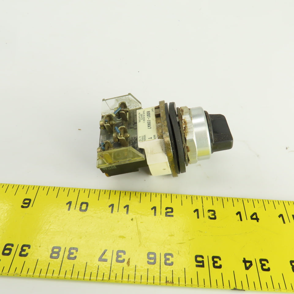 Allen Bradley 800T-J5KA7 Ser T 3 Position Selector Switch 600V