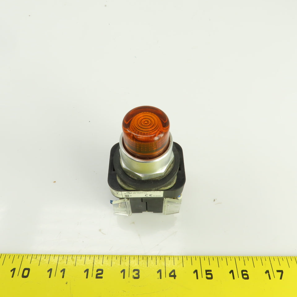 Allen Bradley 800T-QT24 Ser T Amber Illuminated Push Button Switch 24V