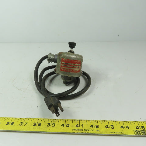Barksdale 2002Ml Crescent Magnetic Solenoid Valve 115V 14W  150 PSI