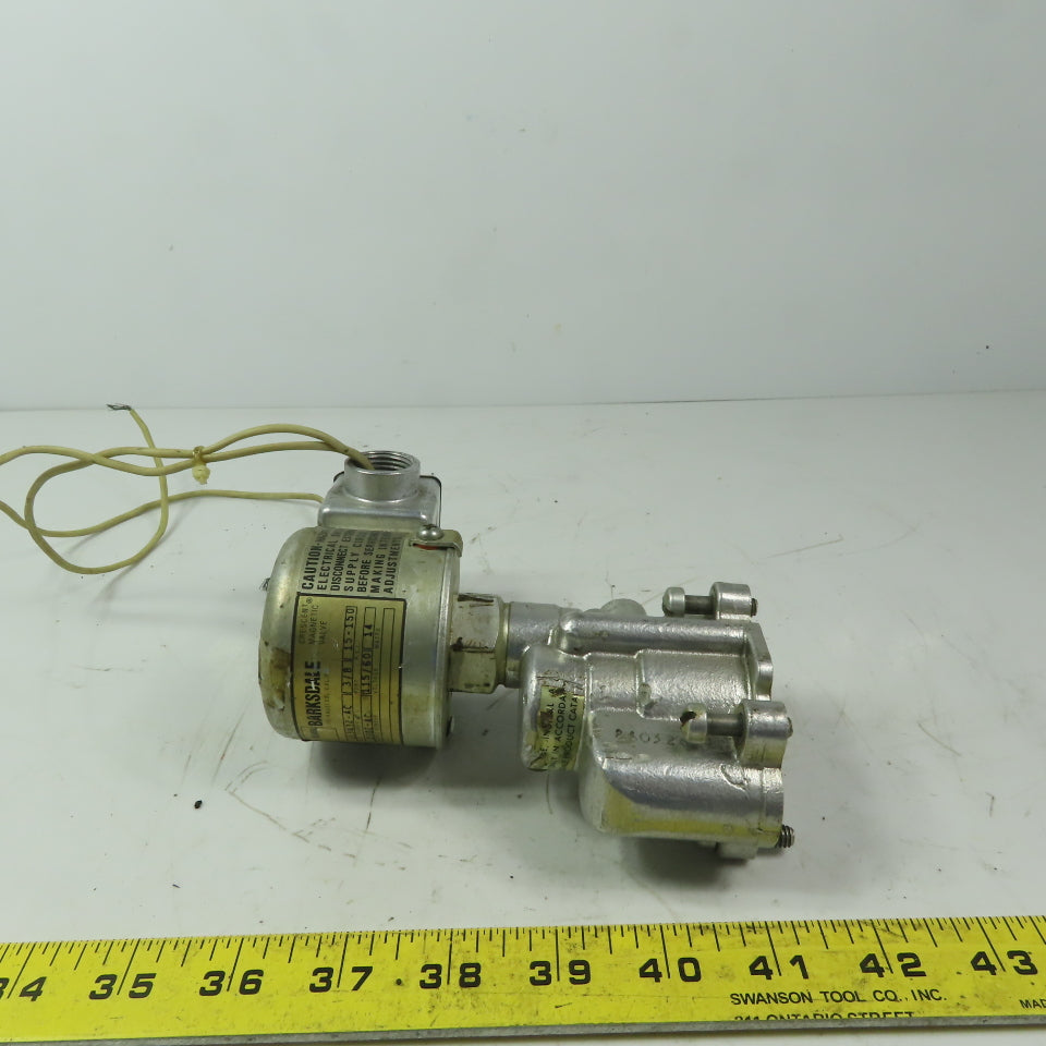 Barksdale 113432-AC Crescent Magnetic Solenoid Valve 115V 150 PSI Missing Base