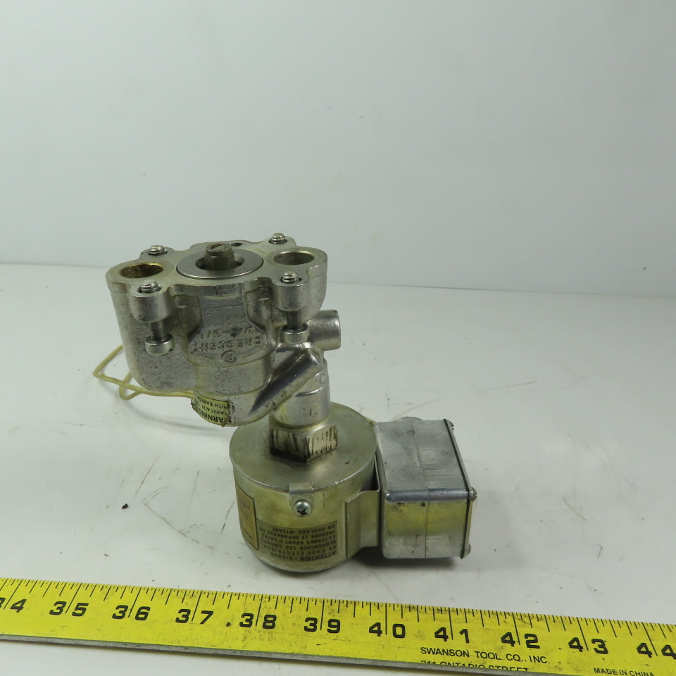 Barksdale 113432-AC Crescent Magnetic Solenoid Valve 115V 150 PSI Missing Base