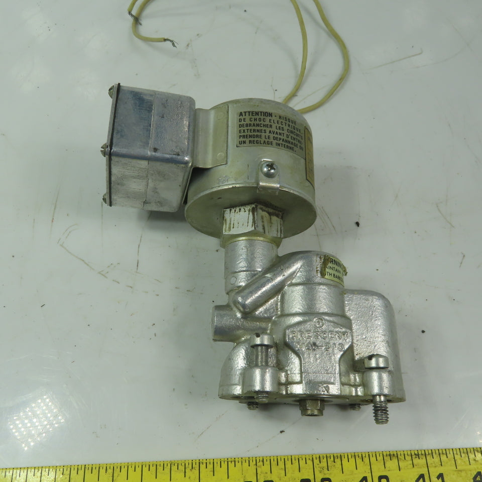 Barksdale 113432-AC Crescent Magnetic Solenoid Valve 115V 150 PSI Missing Base