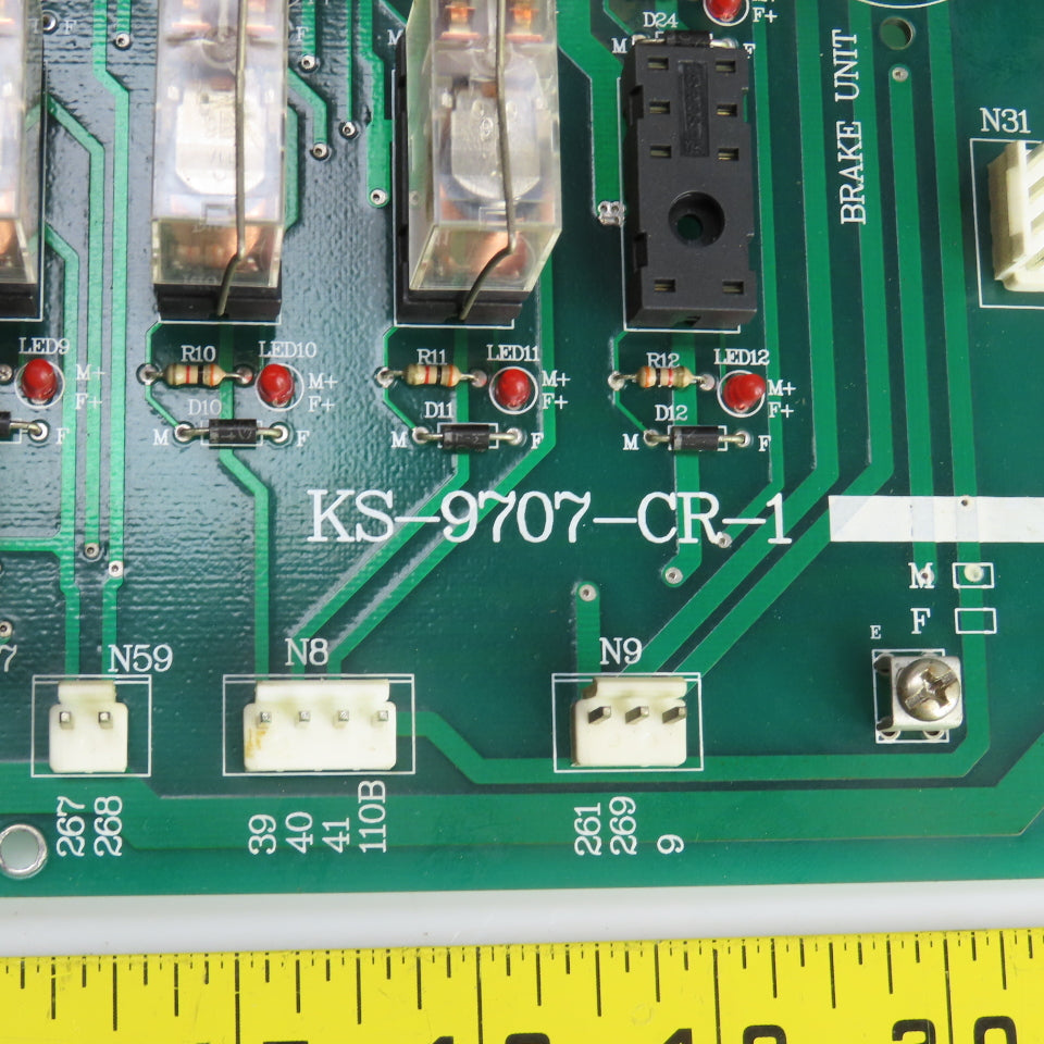 Takumi KS-9707-CR-1 V10A Relay Circuit Board For Vertical Machining Center