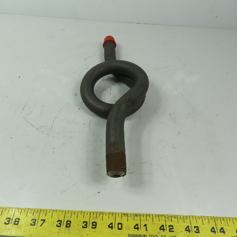 1/2" Carbon Steel Straight Gauge Siphon ("Pig Tail") Heavy Wall 1/4" ID
