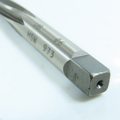Union Twist Drill Taper Pin Reamer Spiral Spiral 6 Flute 5-1/2" OAL