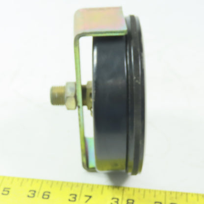 US Gauge 0-15PSI  3-1/2" Panel Mount Gauge 3/8" MNPT Back Port 25PSI Max