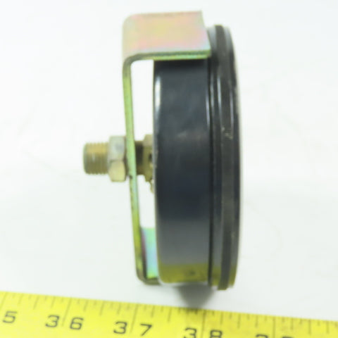 US Gauge 0-15PSI  3-1/2" Panel Mount Gauge 3/8" MNPT Back Port 25PSI Max