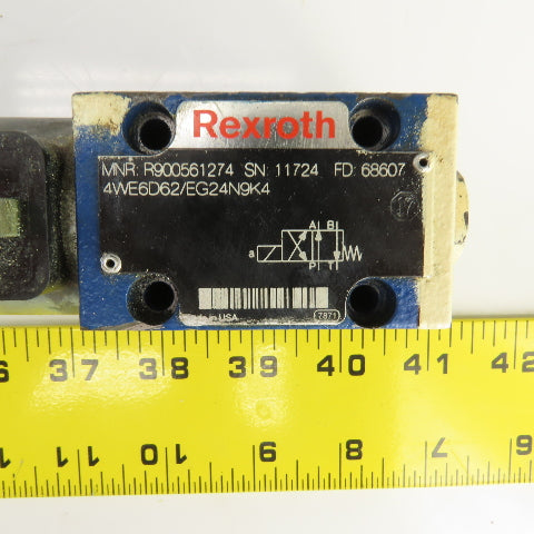 Rexroth MNR R900561274 Hydraulic Directional Control Valve 24VDC Coil
