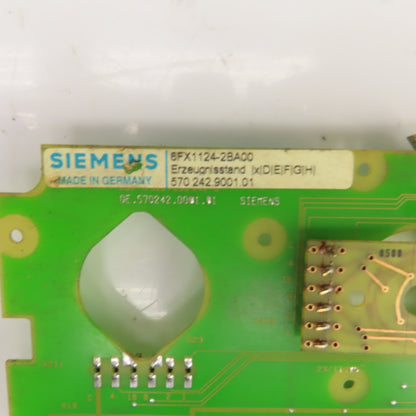 Siemens 6FC3478-3EF20 6FX1124-2BA00 Operator Control Panel Circuit Board