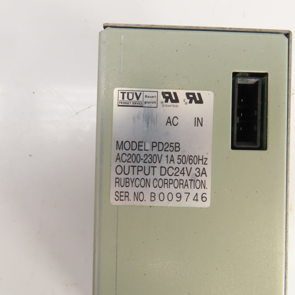 Rubycon PD25B 24VDC Power Supply 200-230VAC Input