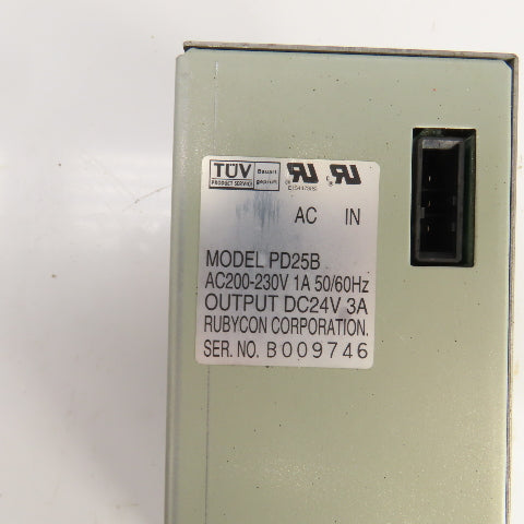 Rubycon PD25B 24VDC Power Supply 200-230VAC Input
