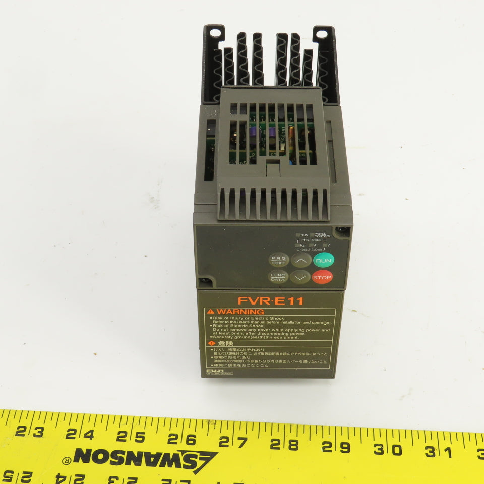 Fuji FVR0.75E11S-2KC FVR-E11 3PH Inverter 200-230V Input 1.9kVA 200-230V Output