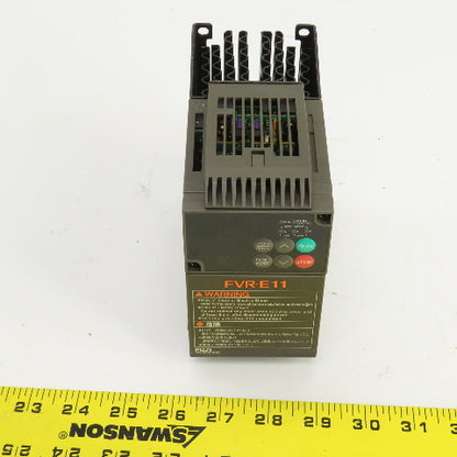 Fuji FVR0.75E11S-2KC FVR-E11 3PH Inverter 200-230V Input 1.9kVA 200-230V Output